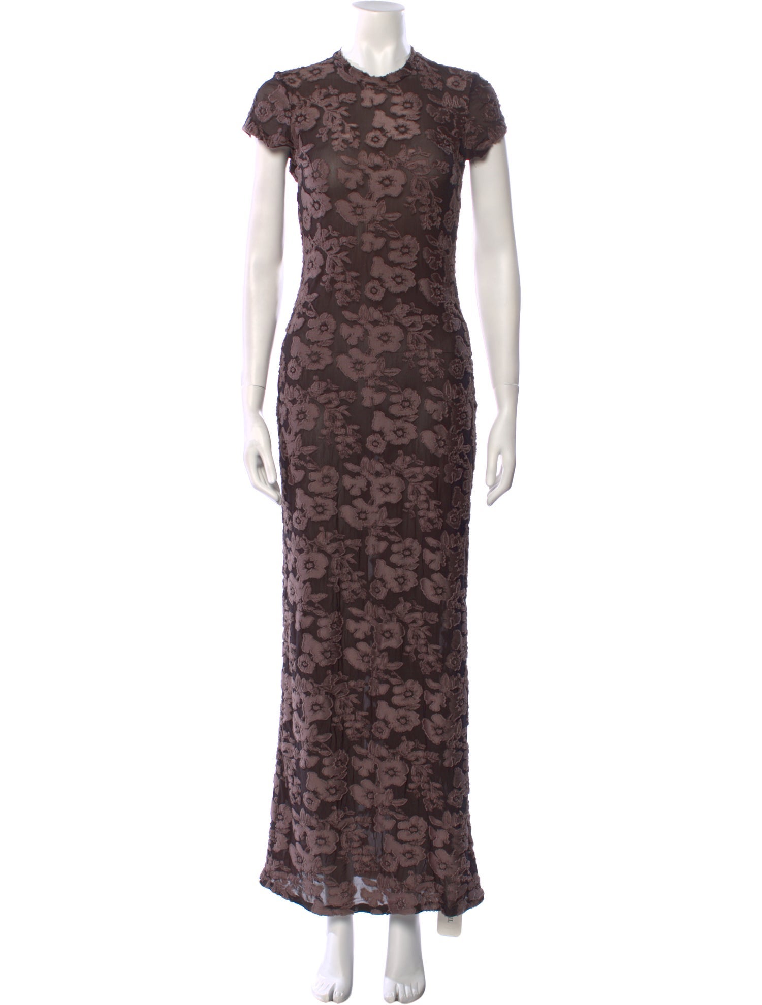 Eckhaus Latta Lace Pattern Long Dress