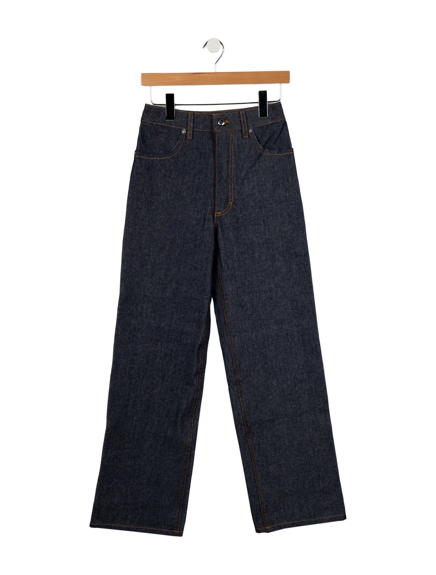 Eckhaus Latta High-Rise Wide Leg Jeans