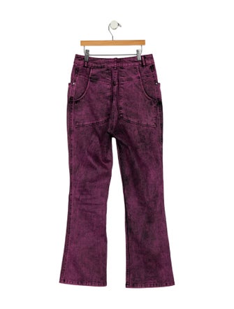 Eckhaus Latta Mid-Rise Wide Leg Jeans