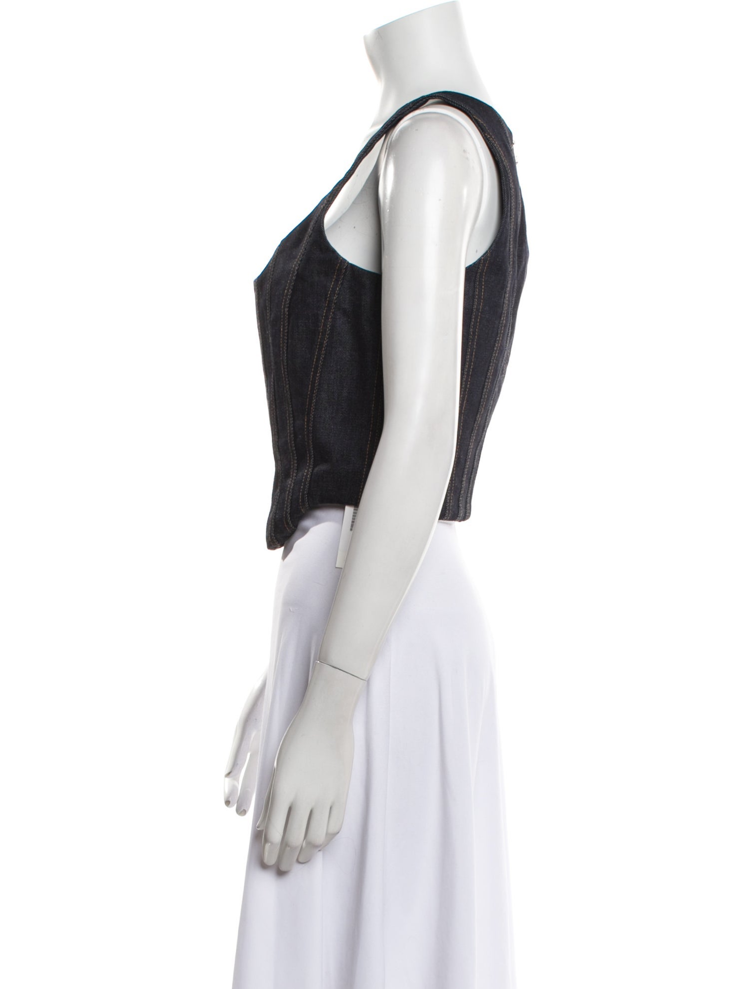 Eckhaus Latta Scoop Neck Sleeveless Crop Top w/ Tags