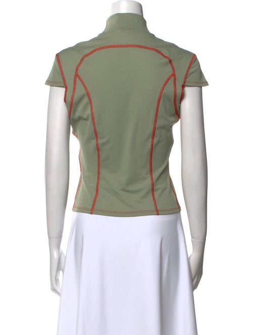 Eckhaus Latta Striped Mock Neck Top