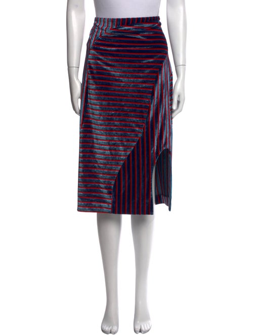 Eckhaus Latta Striped Knee-Length Skirt