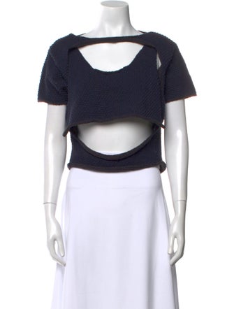 Eckhaus Latta Bateau Neckline Sweater