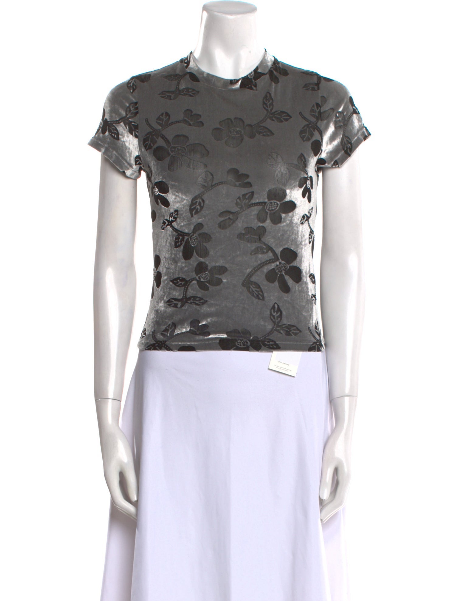 Eckhaus Latta Vintage Floral Print Top