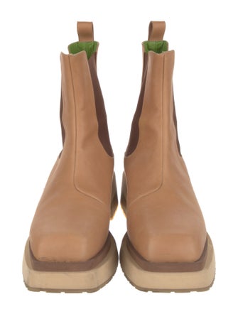 Eckhaus Latta Leather Chelsea Boots