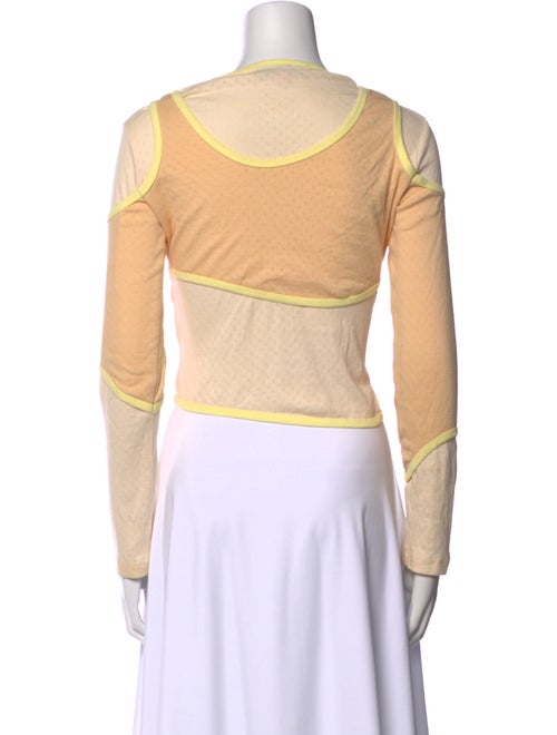 Eckhaus Latta Scoop Neck Long Sleeve Bodysuit