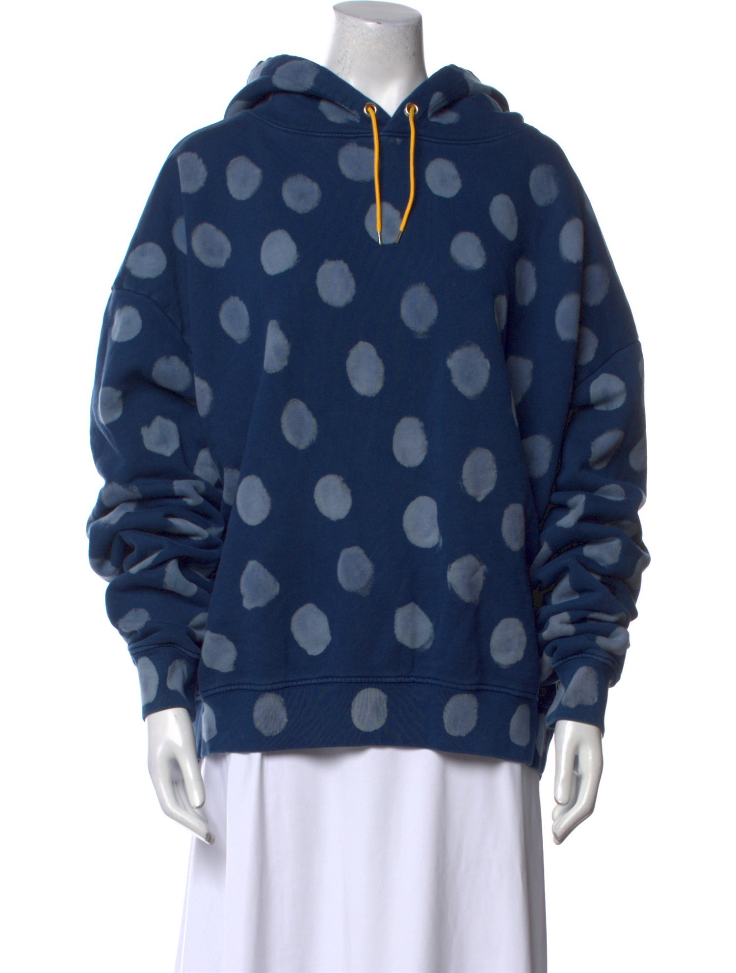 Eckhaus Latta Polka Dot Print Mock Neck Sweatshirt