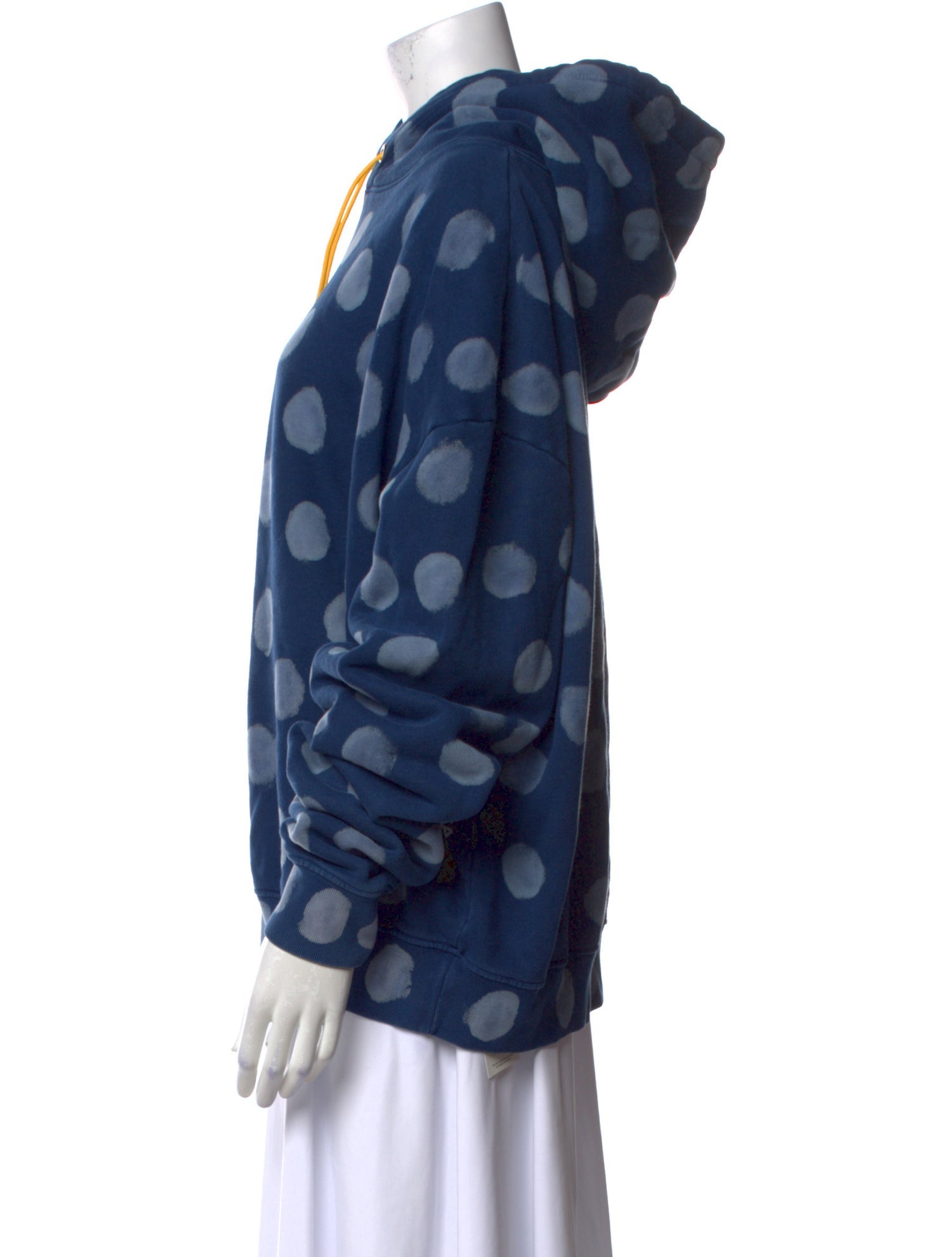 Eckhaus Latta Polka Dot Print Mock Neck Sweatshirt