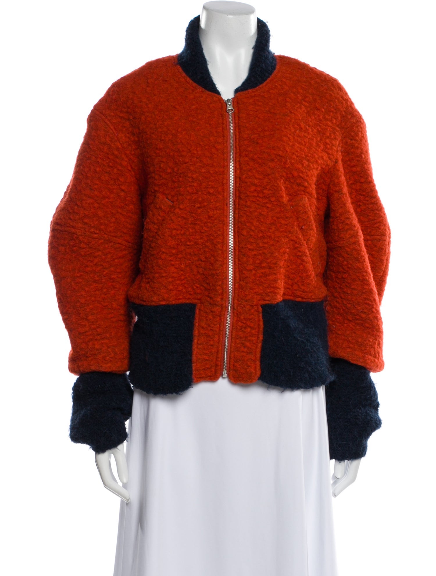 Eckhaus Latta Wool Faux Fur Jacket
