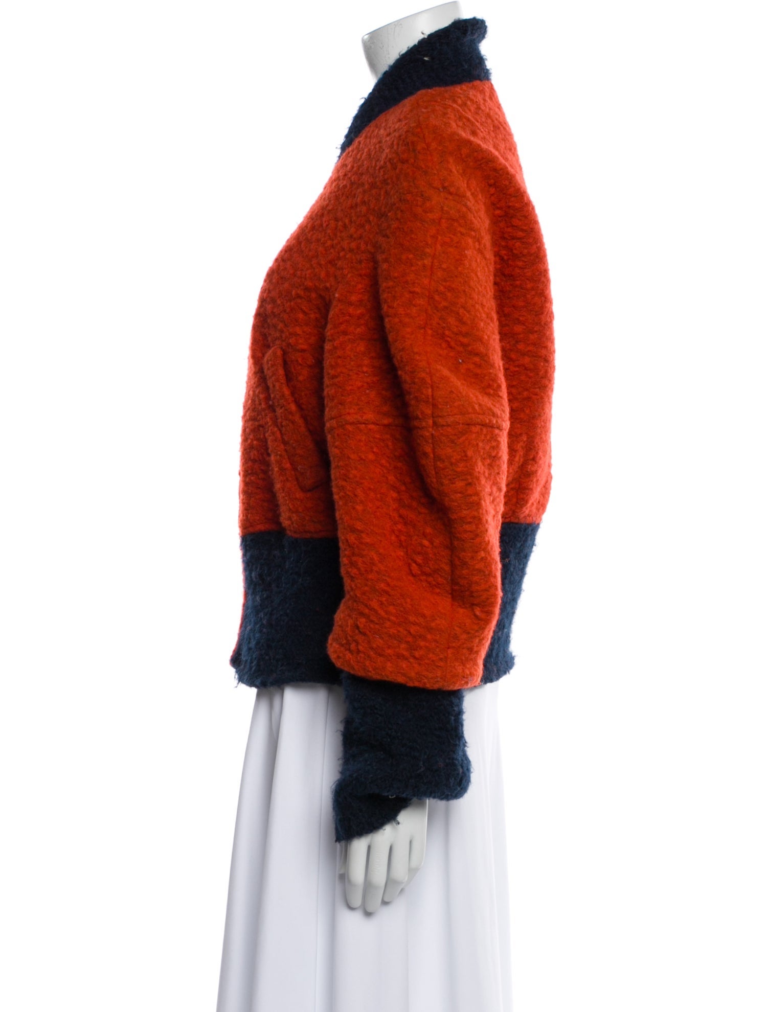 Eckhaus Latta Wool Faux Fur Jacket