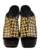 Eckhaus Latta Leather Patterned Slides