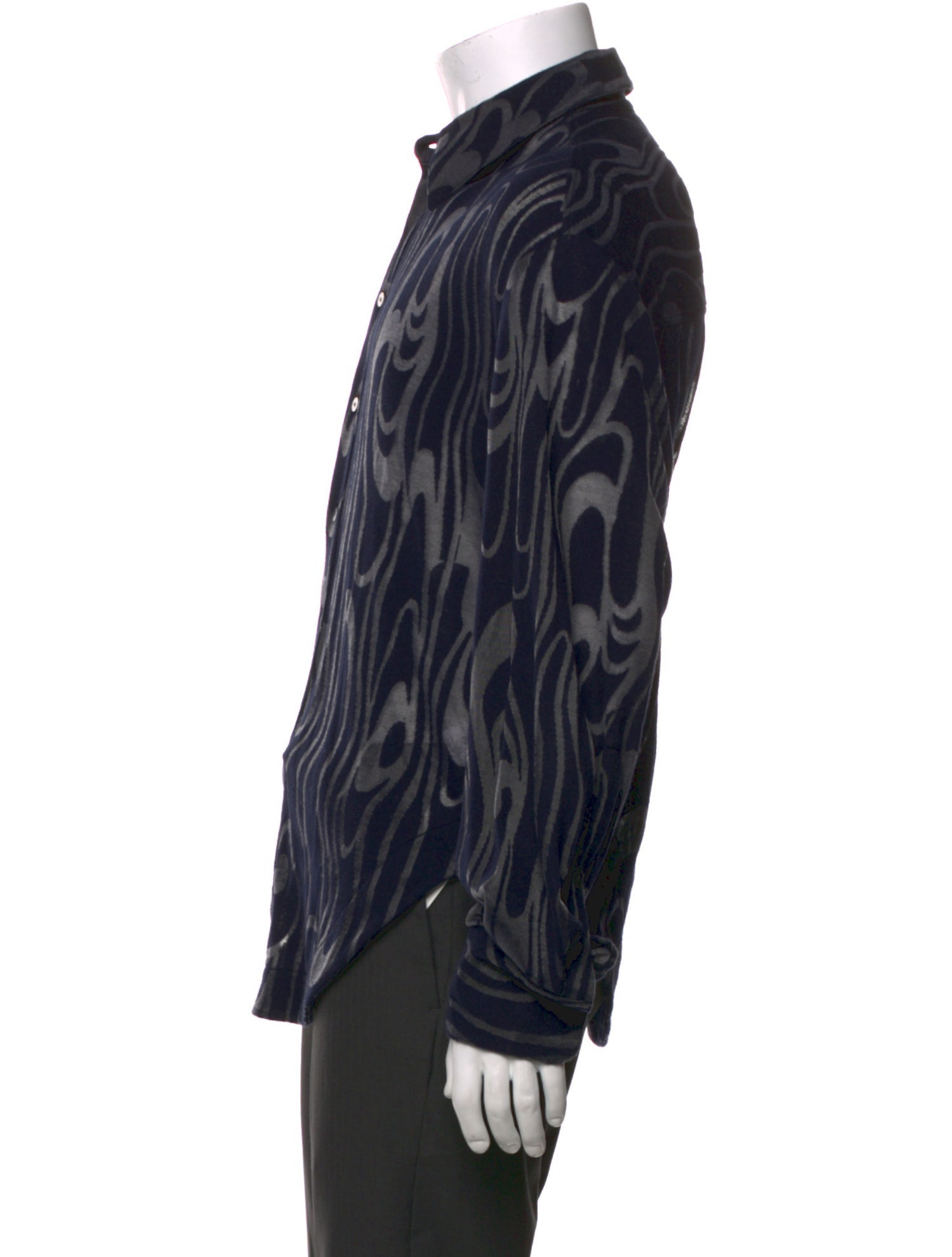 Eckhaus Latta Printed Long Sleeve Shirt