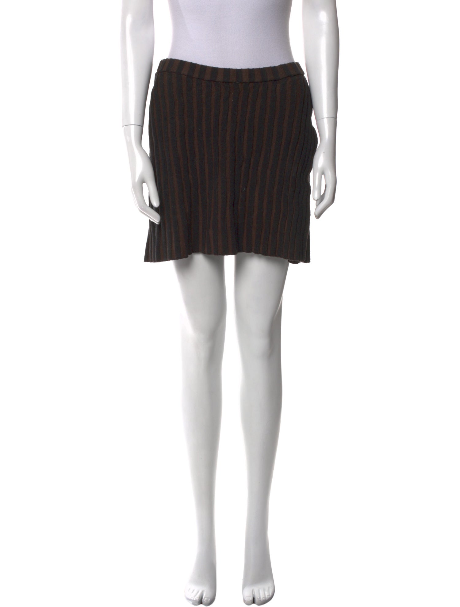 Eckhaus Latta Striped Mini Skirt