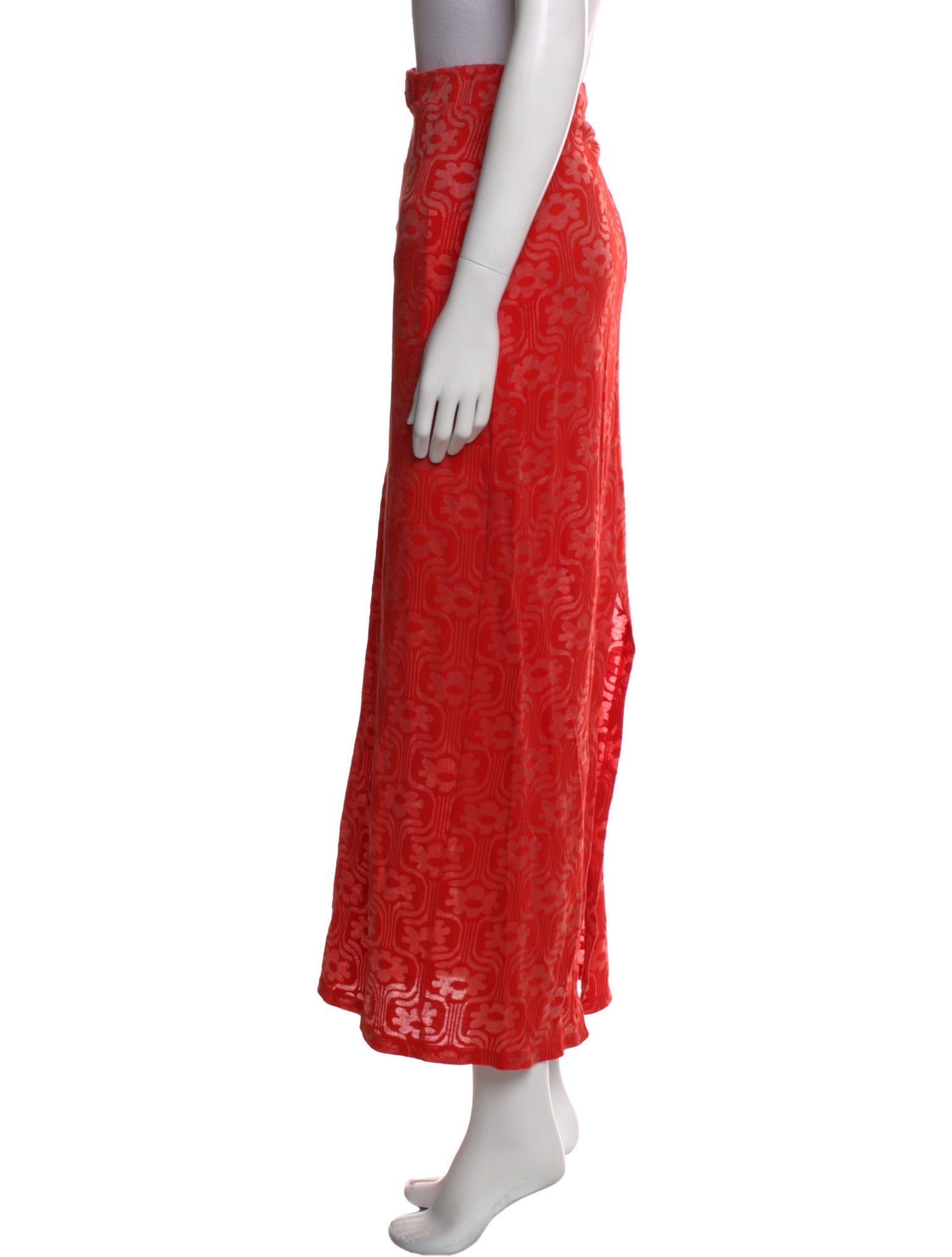 Eckhaus Latta Lace Pattern Midi Length Skirt