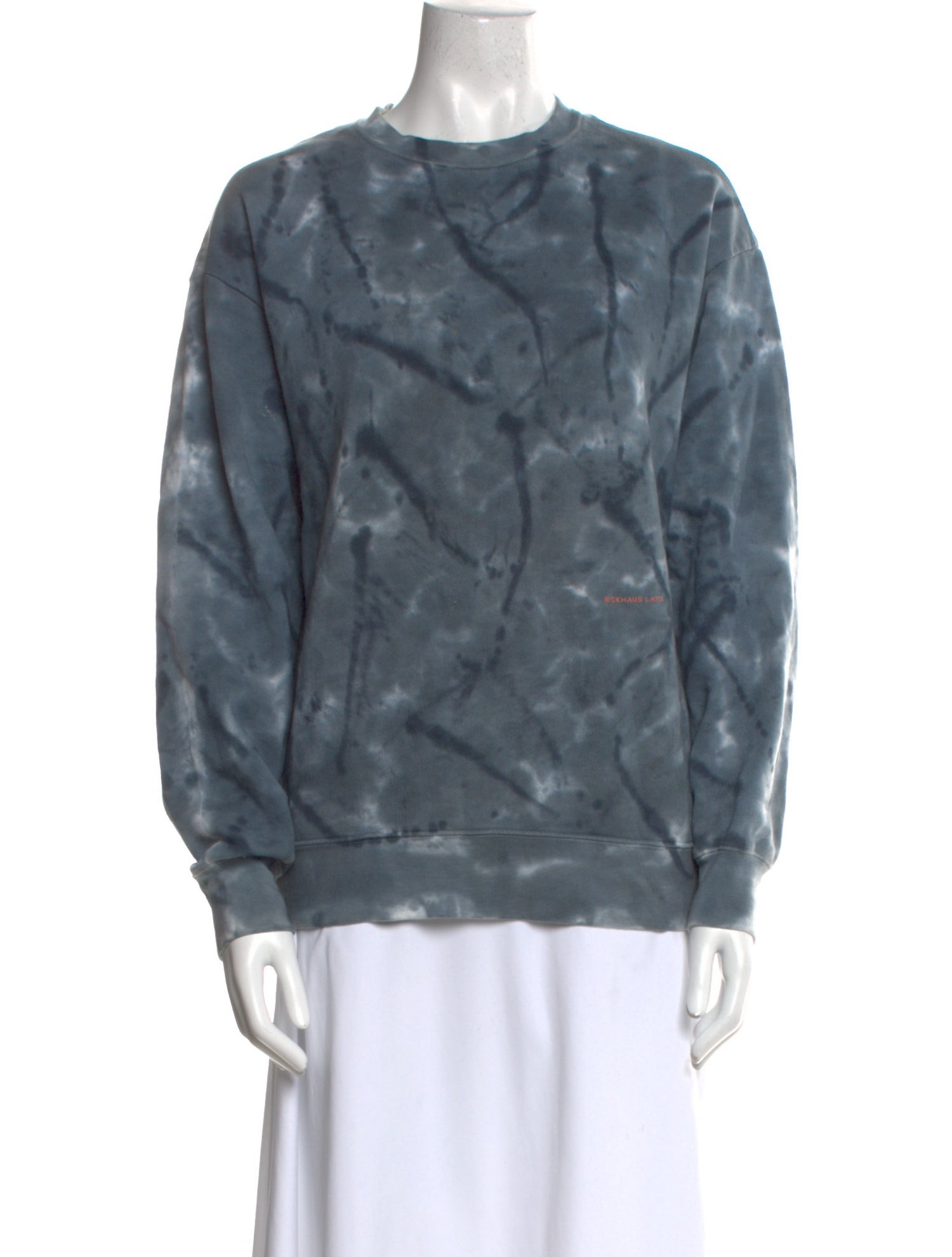 Eckhaus Latta Tie-Dye Print Crew Neck Sweater