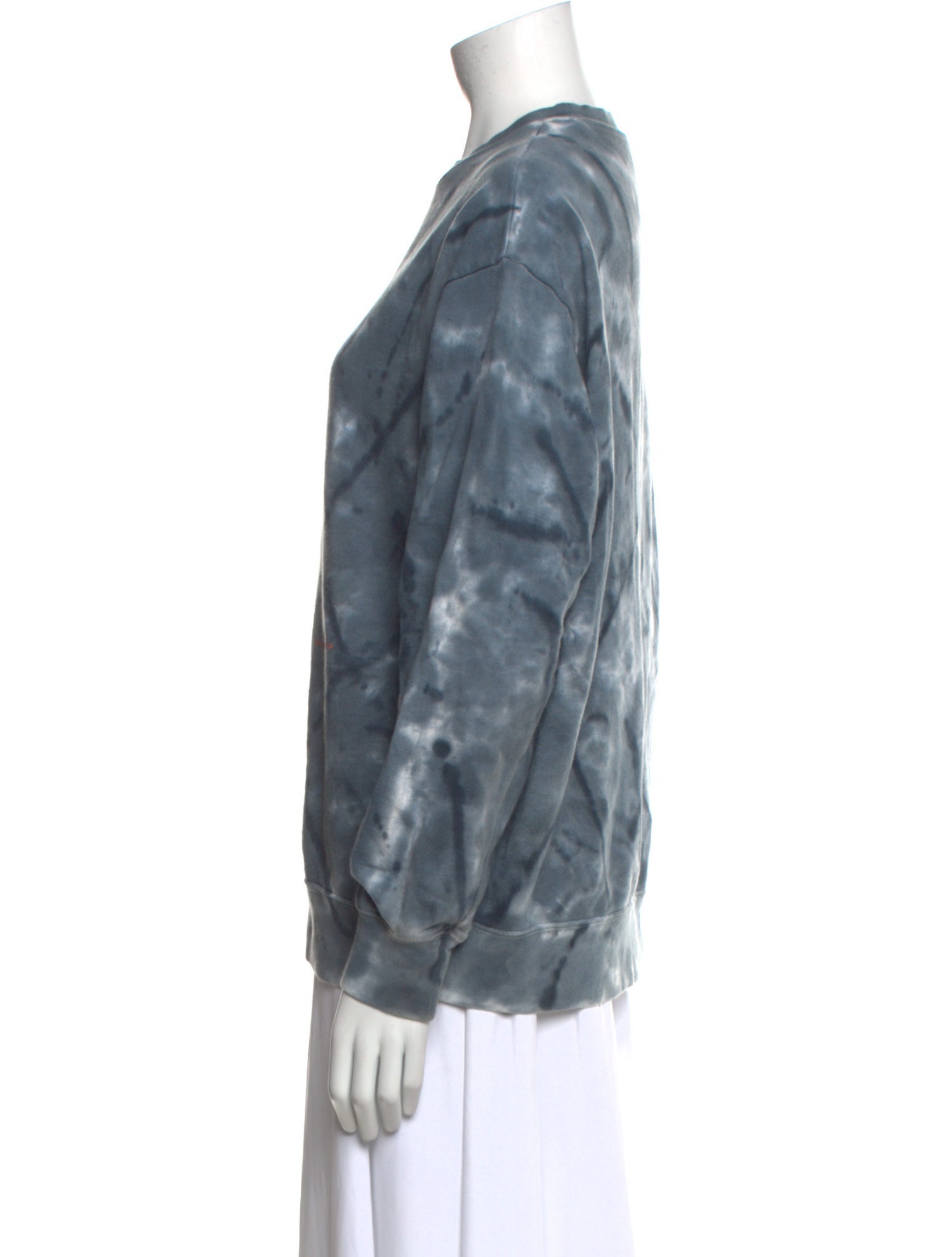 Eckhaus Latta Tie-Dye Print Crew Neck Sweater