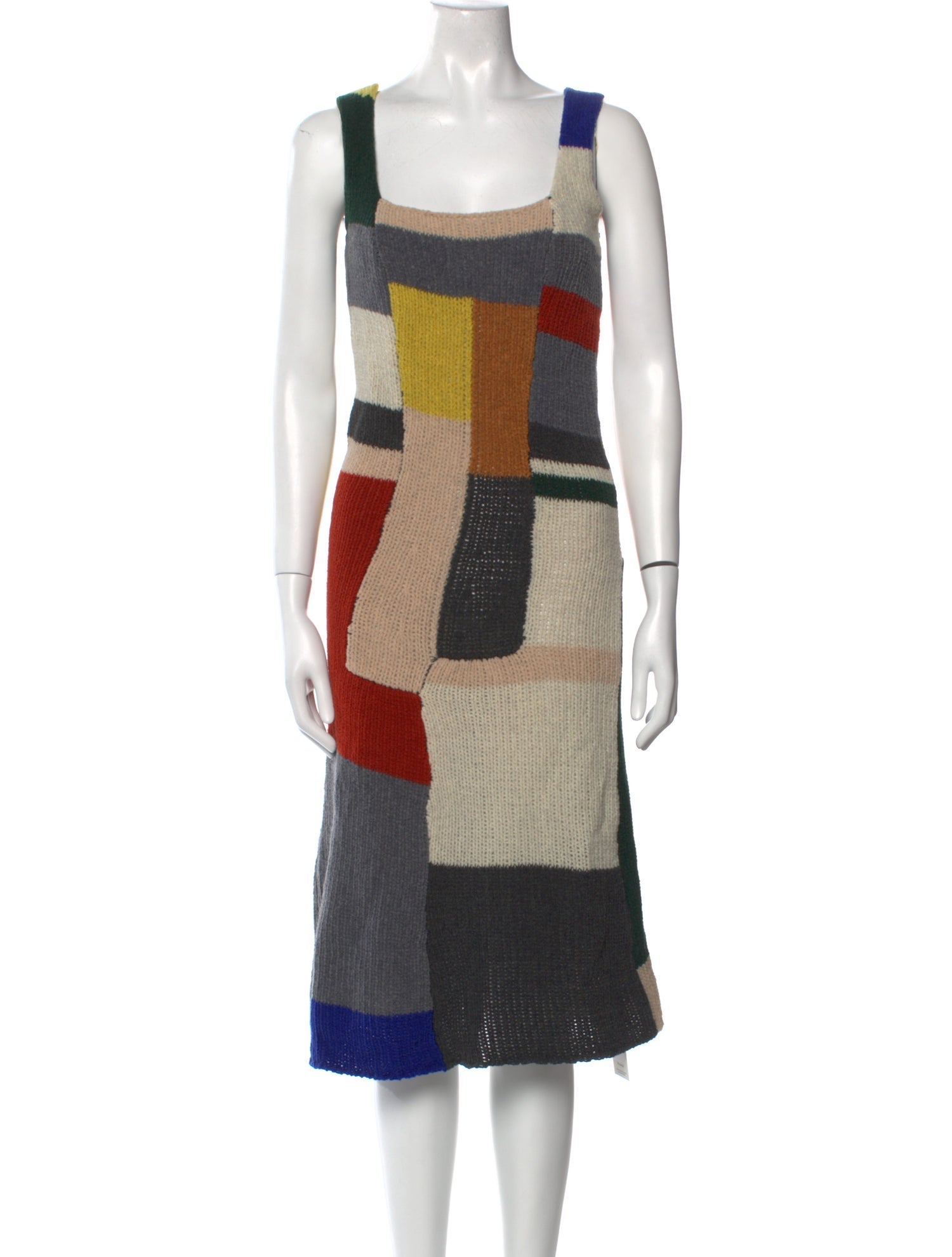 Eckhaus Latta Wool Midi Length Dress