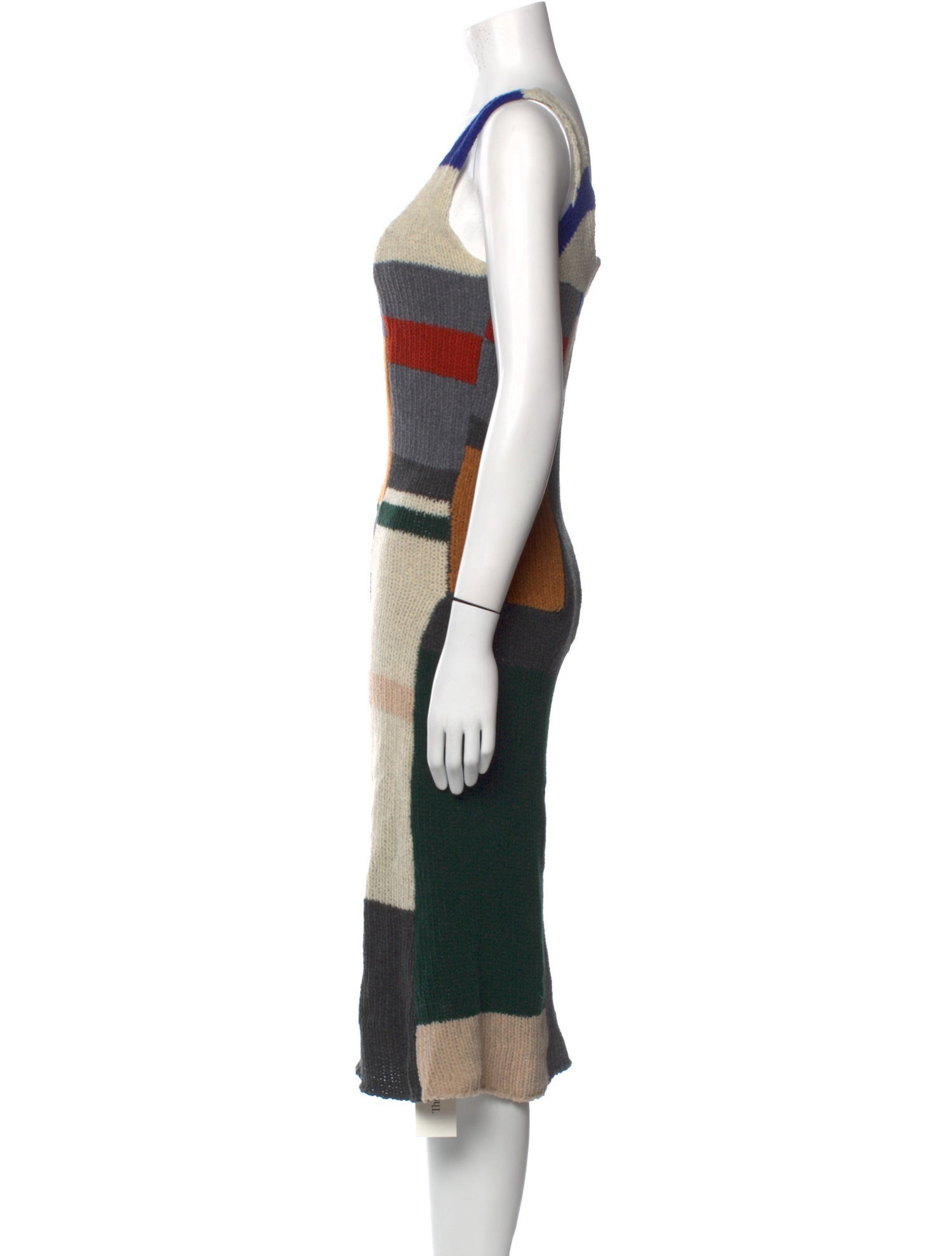 Eckhaus Latta Wool Midi Length Dress