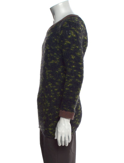 Eckhaus Latta Tweed Pattern V-Neck Pullover