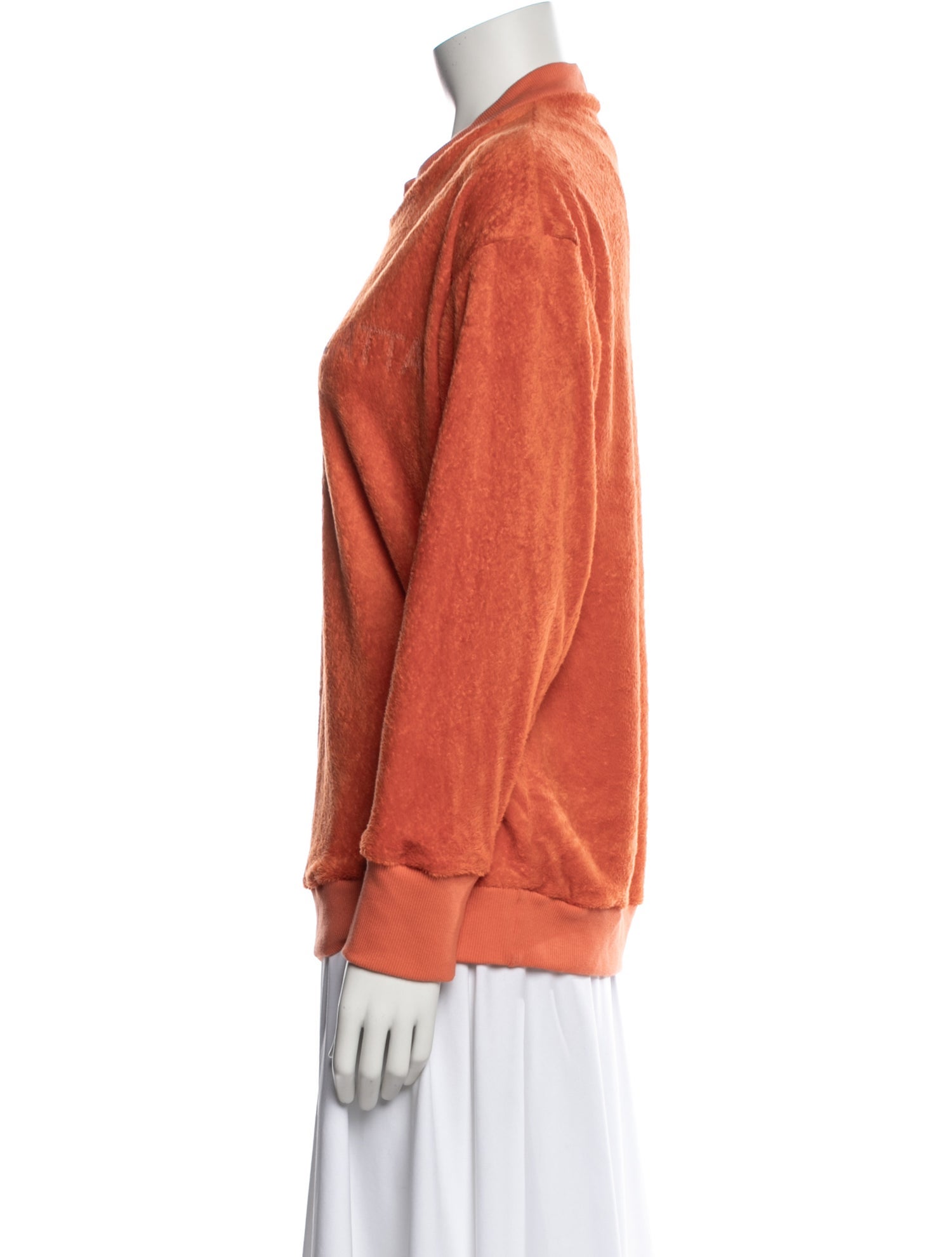 Eckhaus Latta Mock Neck Long Sleeve Sweatshirt