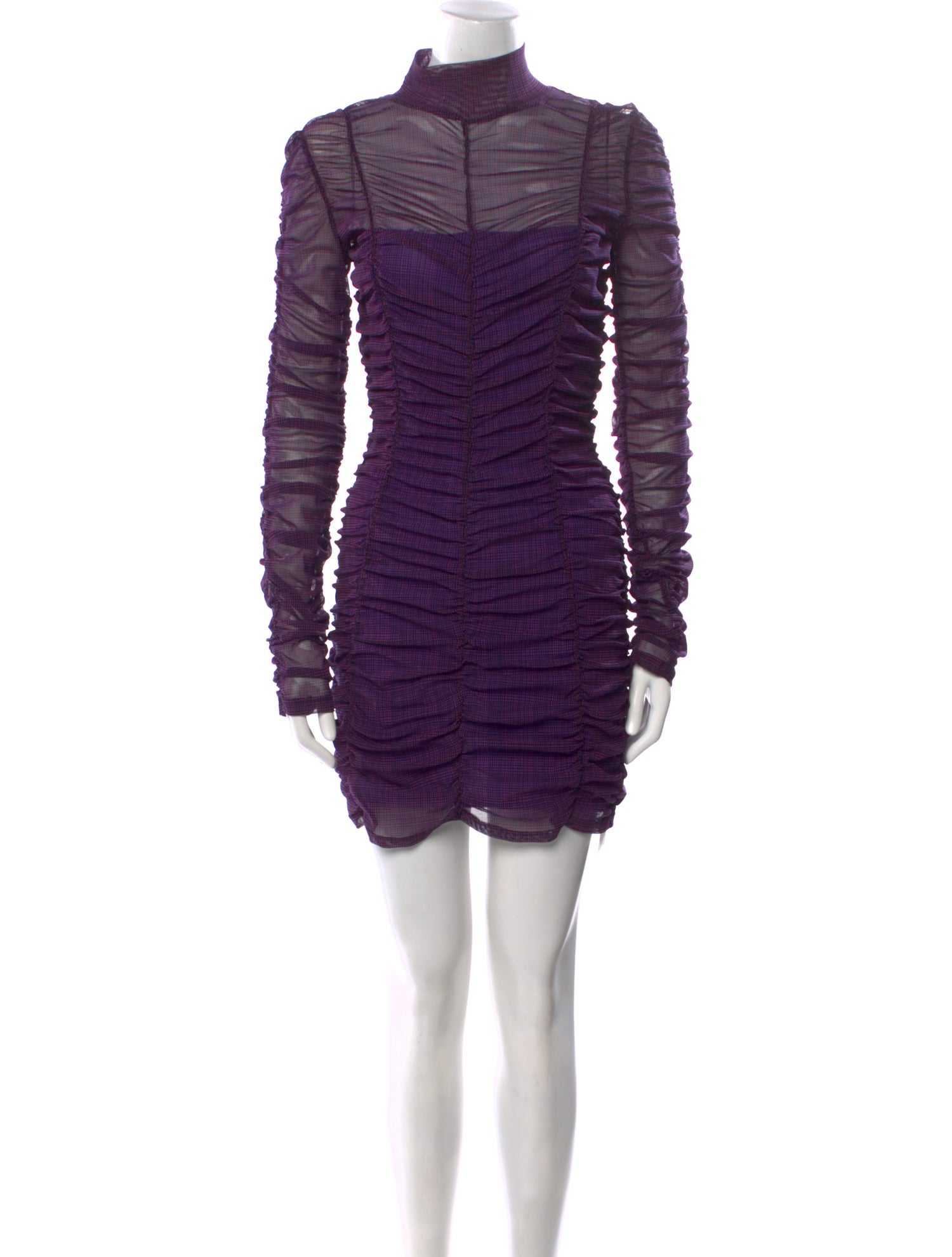 Eckhaus Latta Mock Neck Mini Dress