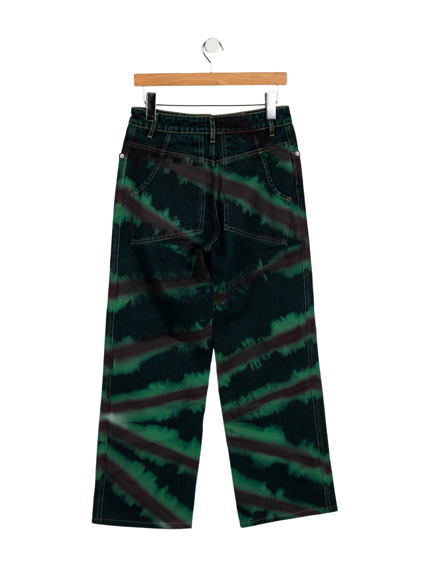 Eckhaus Latta High-Rise Wide Leg Jeans