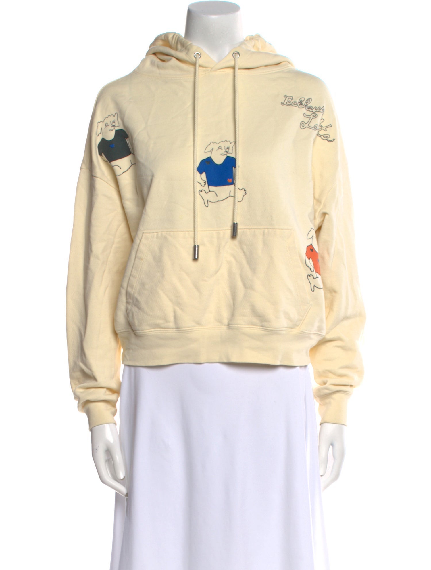 Eckhaus Latta Graphic Print Mock Neck Sweatshirt