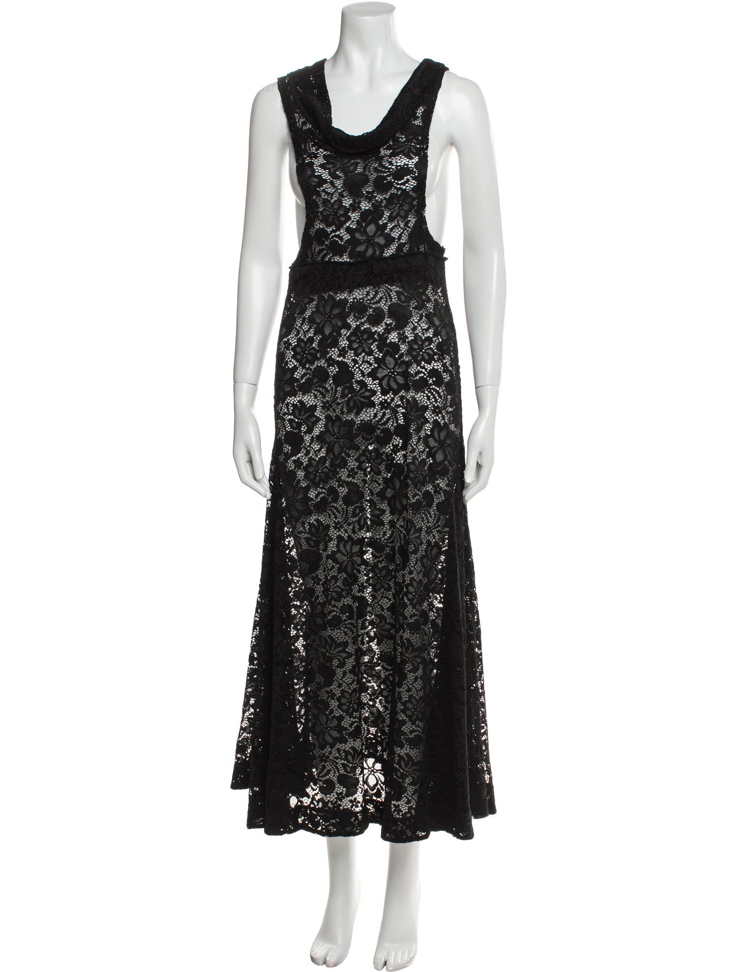 Eckhaus Latta Lace Pattern Long Dress w/ Tags