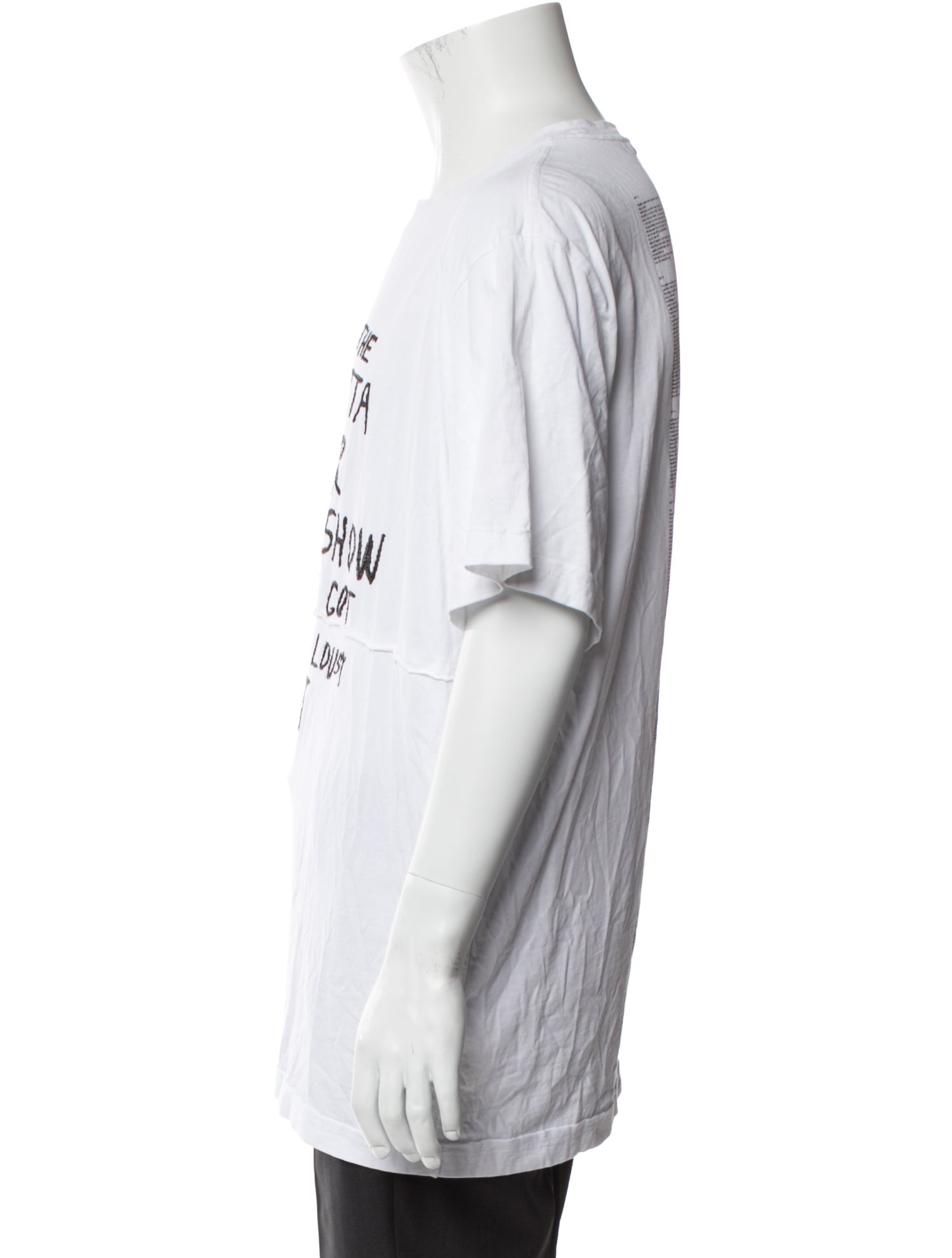 Eckhaus Latta Graphic Print Crew Neck T-Shirt