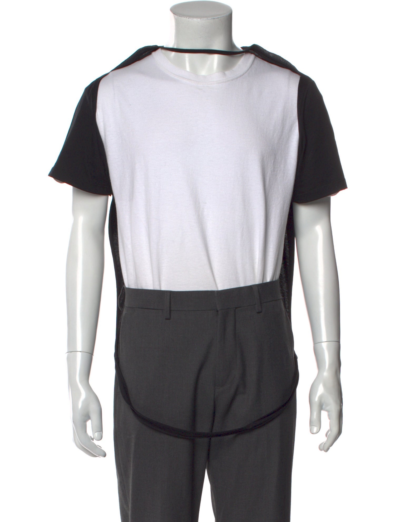 Eckhaus Latta Colorblock Pattern Crew Neck T-Shirt