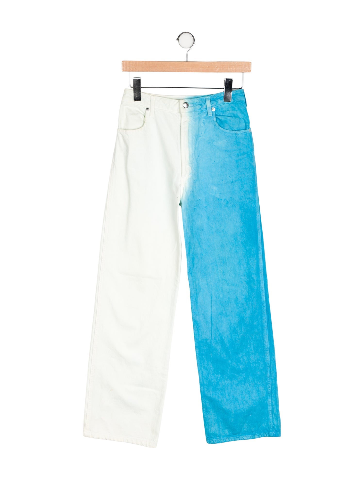 Eckhaus Latta Colorblock Pattern Wide Leg Pants