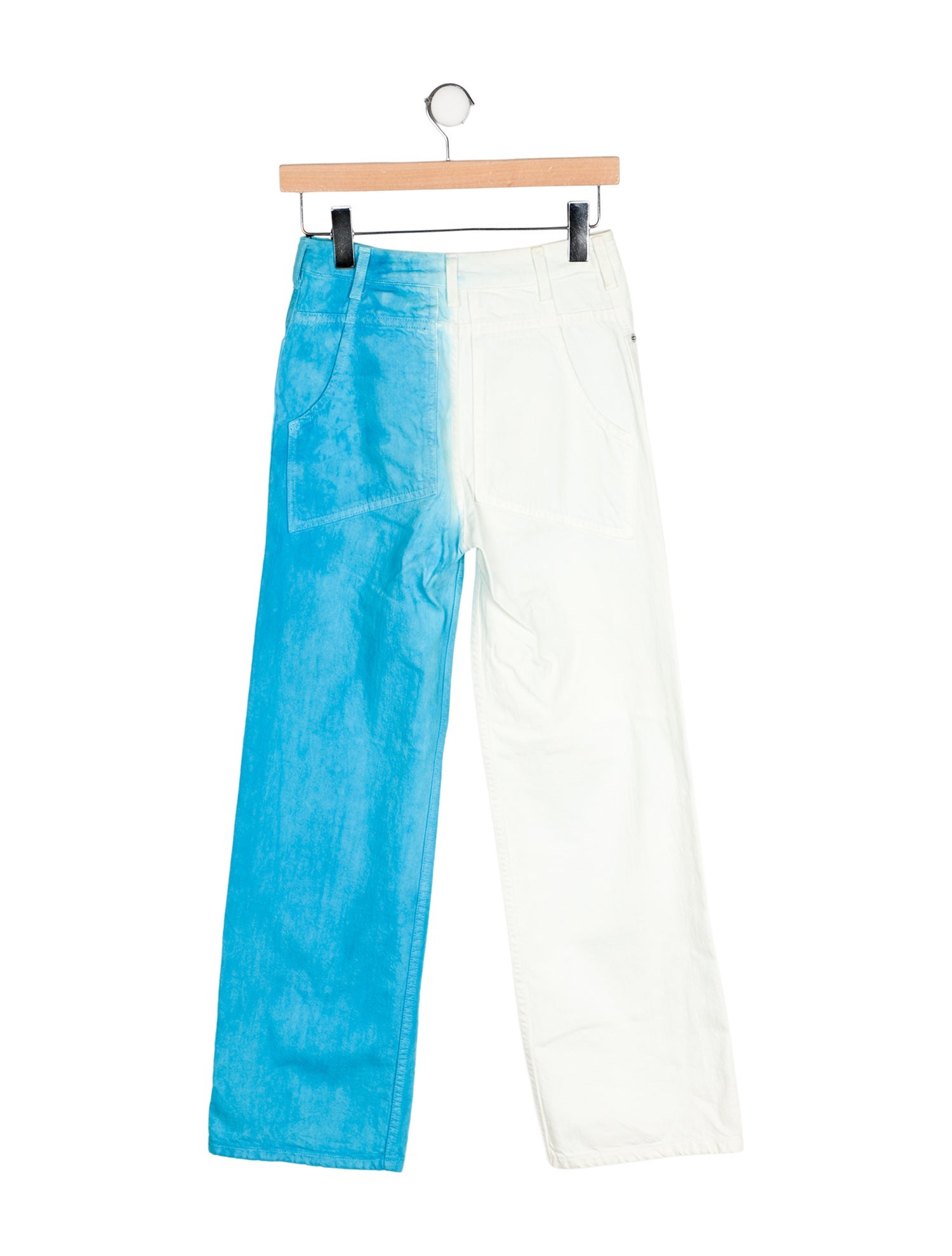 Eckhaus Latta Colorblock Pattern Wide Leg Pants