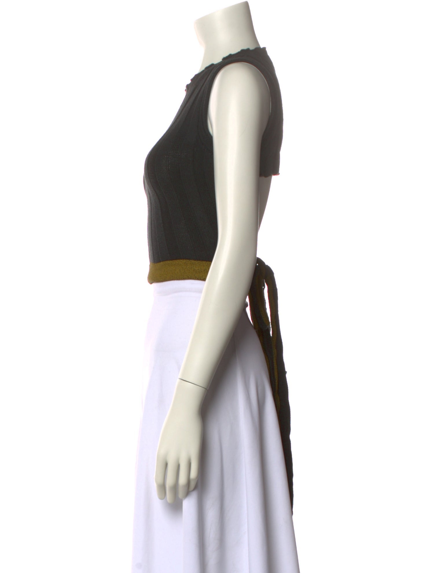 Eckhaus Latta Colorblock Pattern Crew Neck Sweater