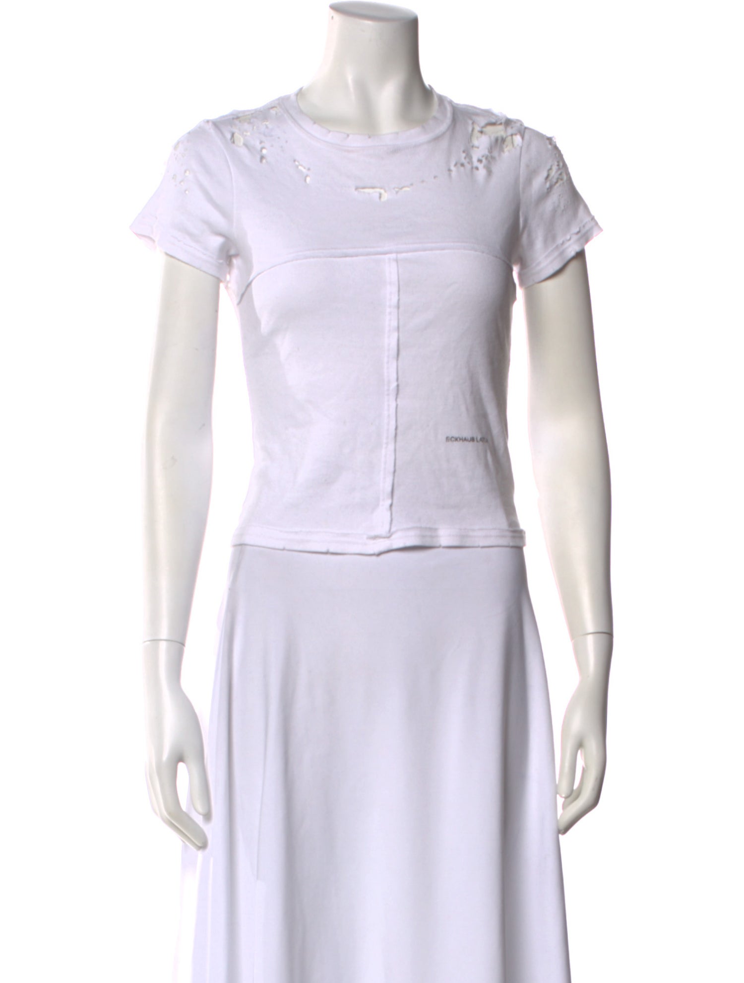 Eckhaus Latta Crew Neck Short Sleeve T-Shirt