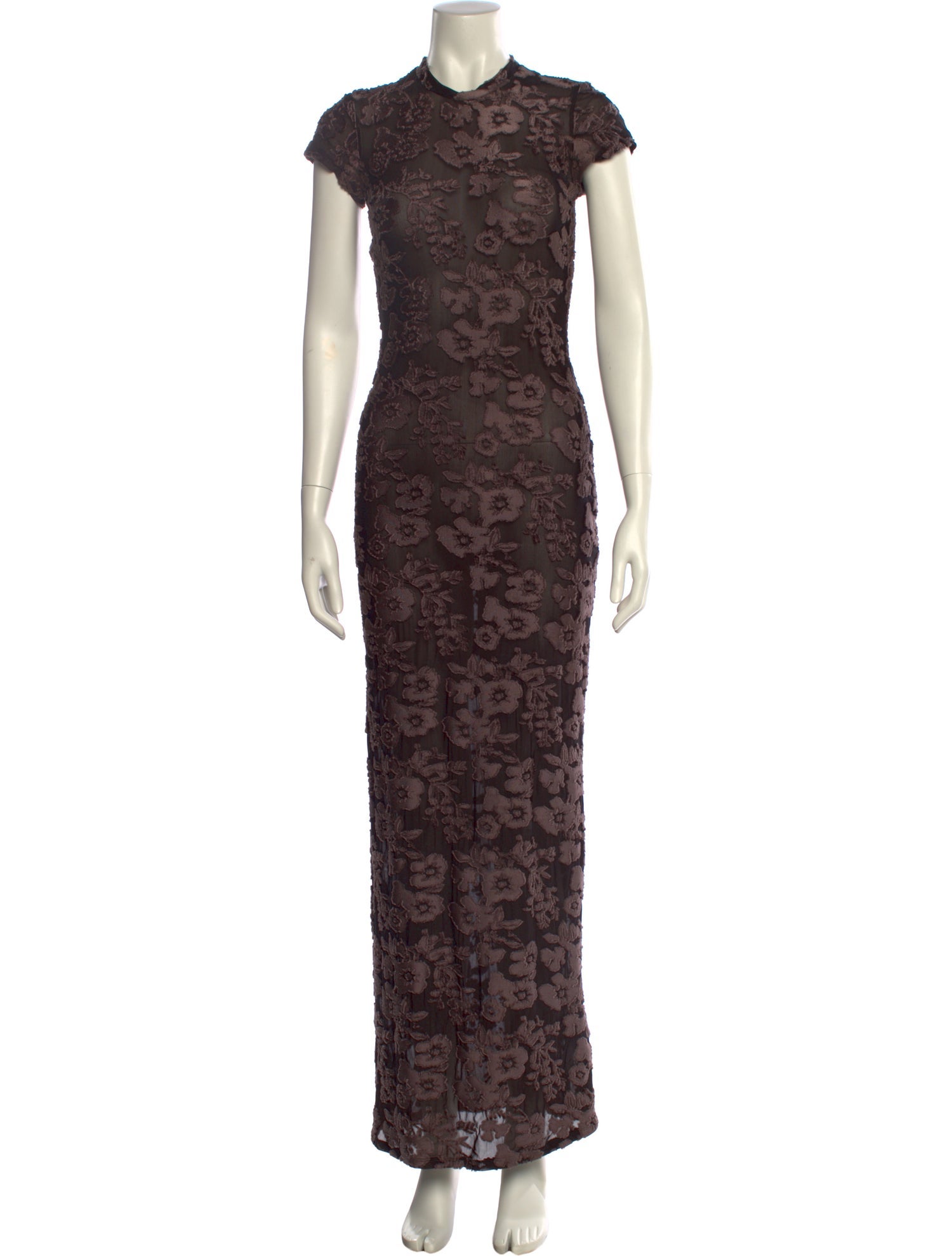 Eckhaus Latta Lace Pattern Long Dress
