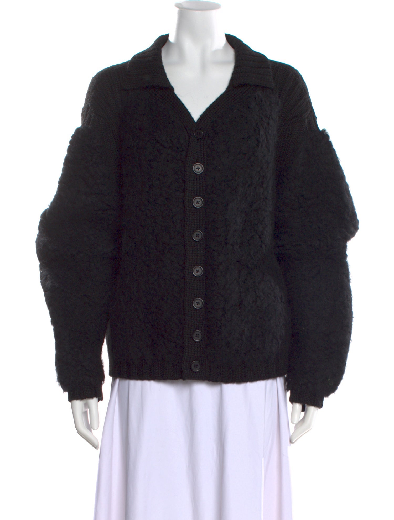 Eckhaus Latta Alpaca V-Neck Sweater