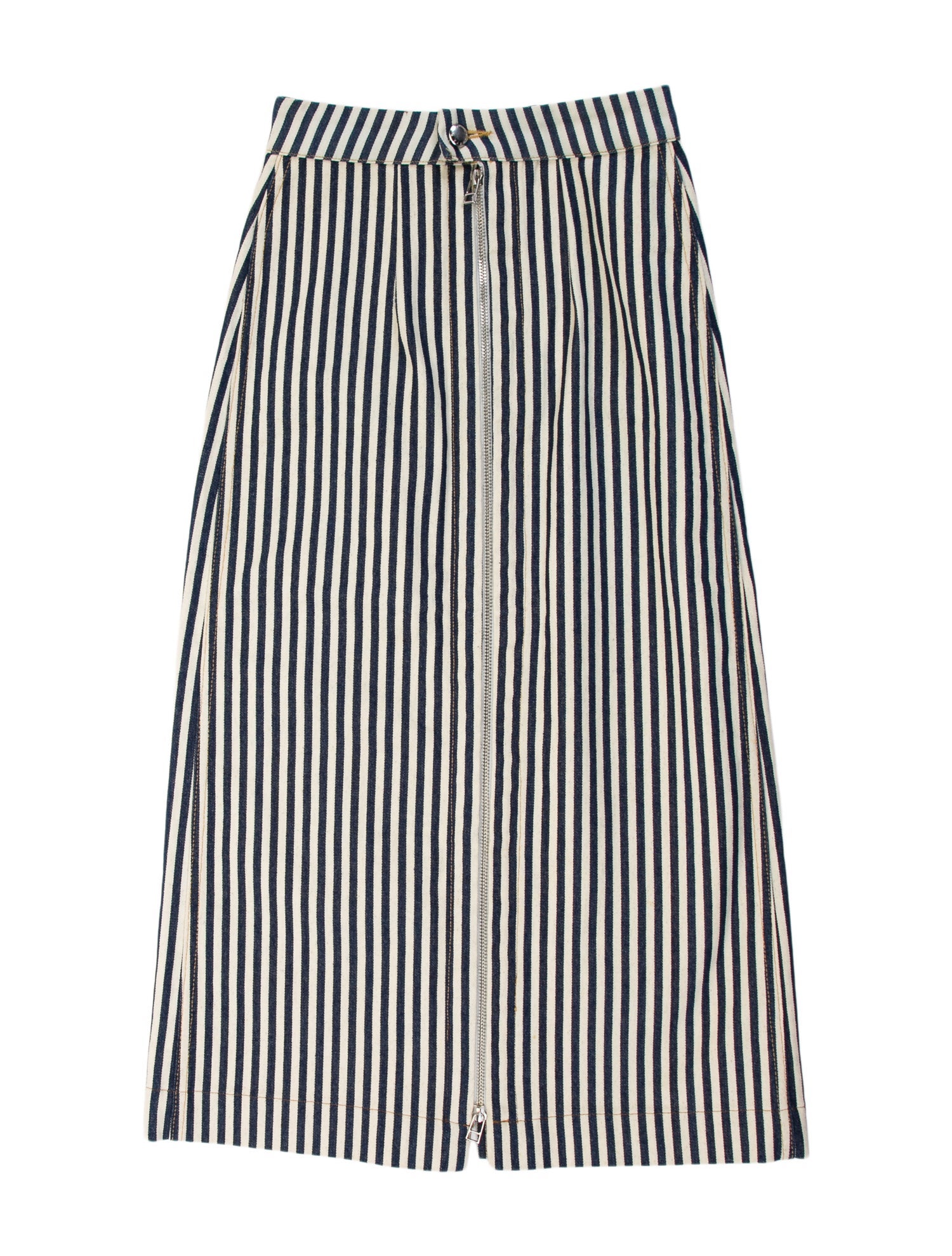 Eckhaus Latta Striped Midi Length Skirt