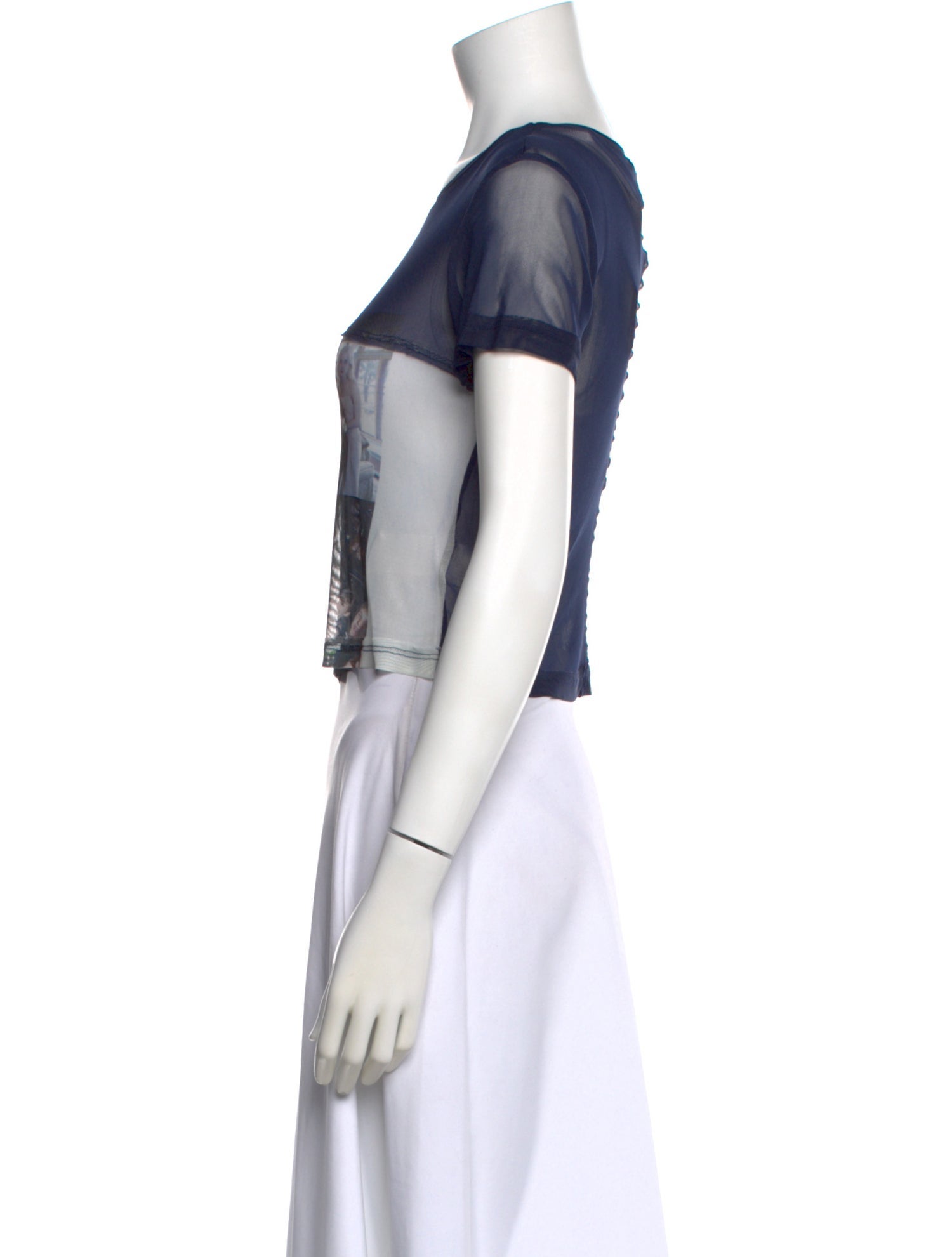 Eckhaus Latta Printed Scoop Neck T-Shirt w/ Tags