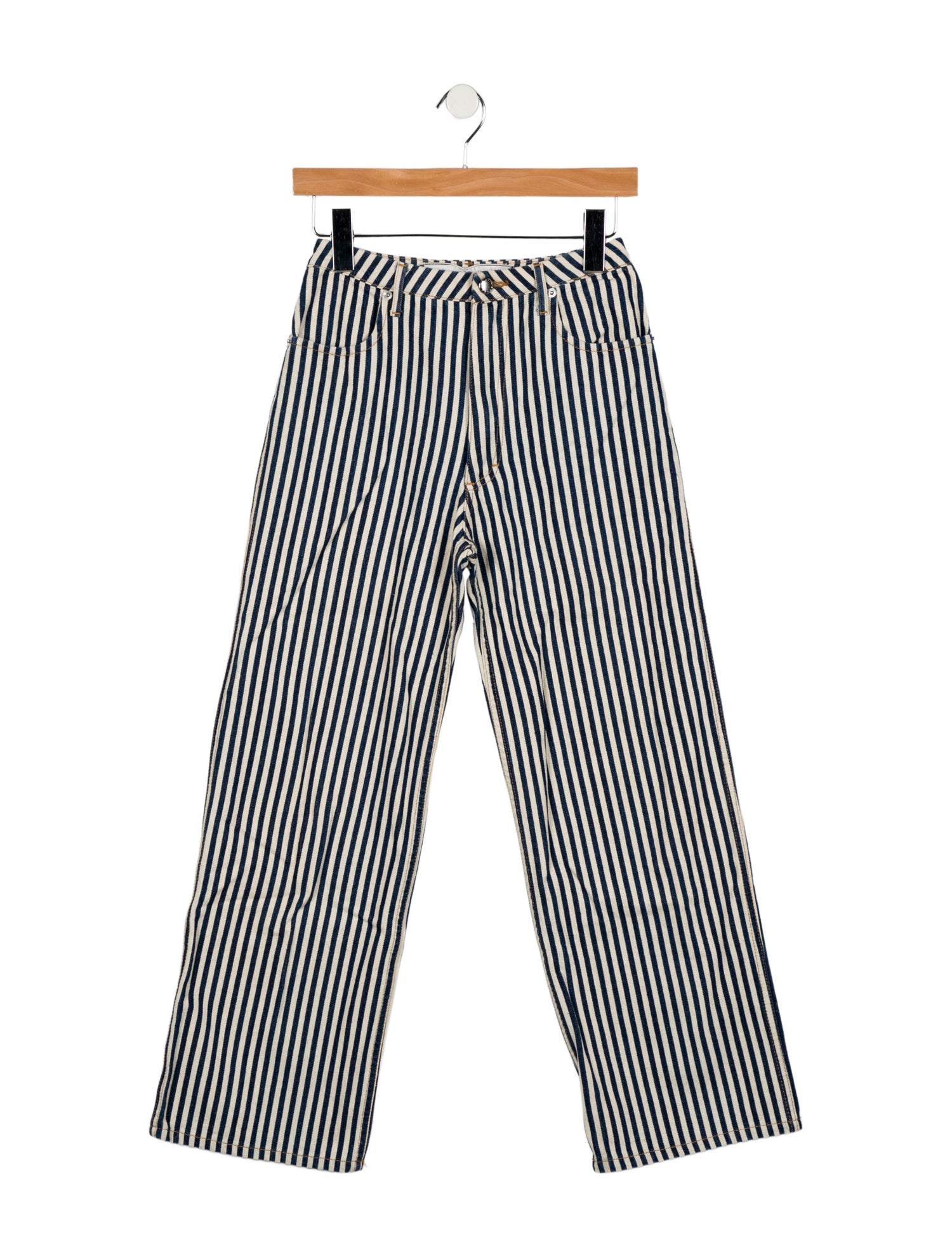 Eckhaus Latta Mid-Rise Wide Leg Jeans