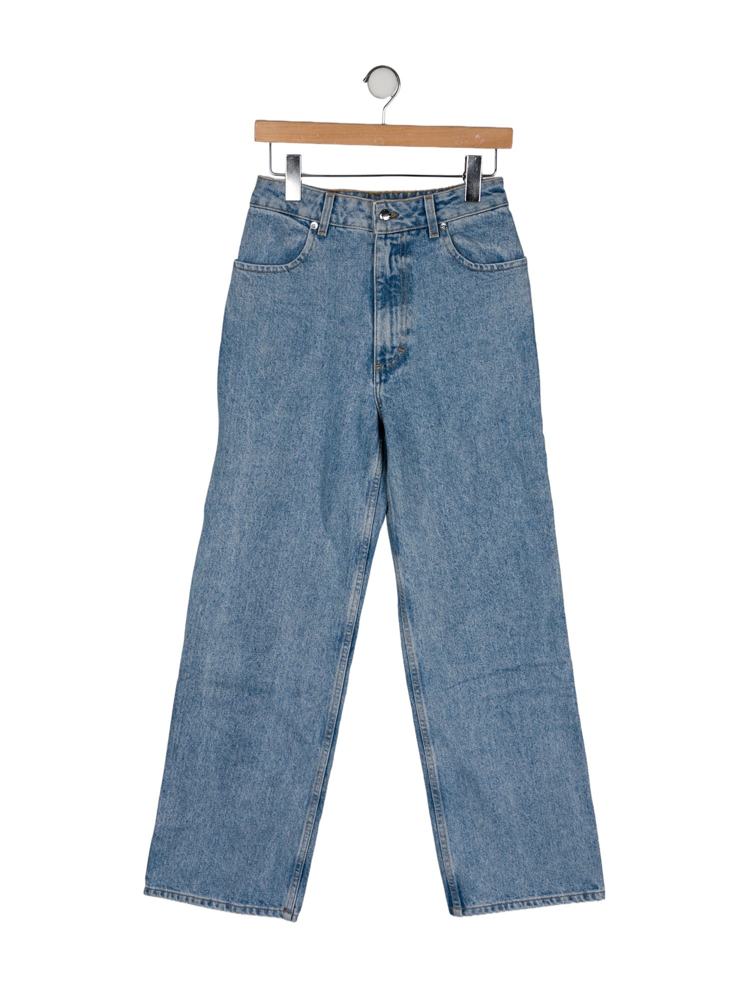 Eckhaus Latta High-Rise Wide Leg Jeans