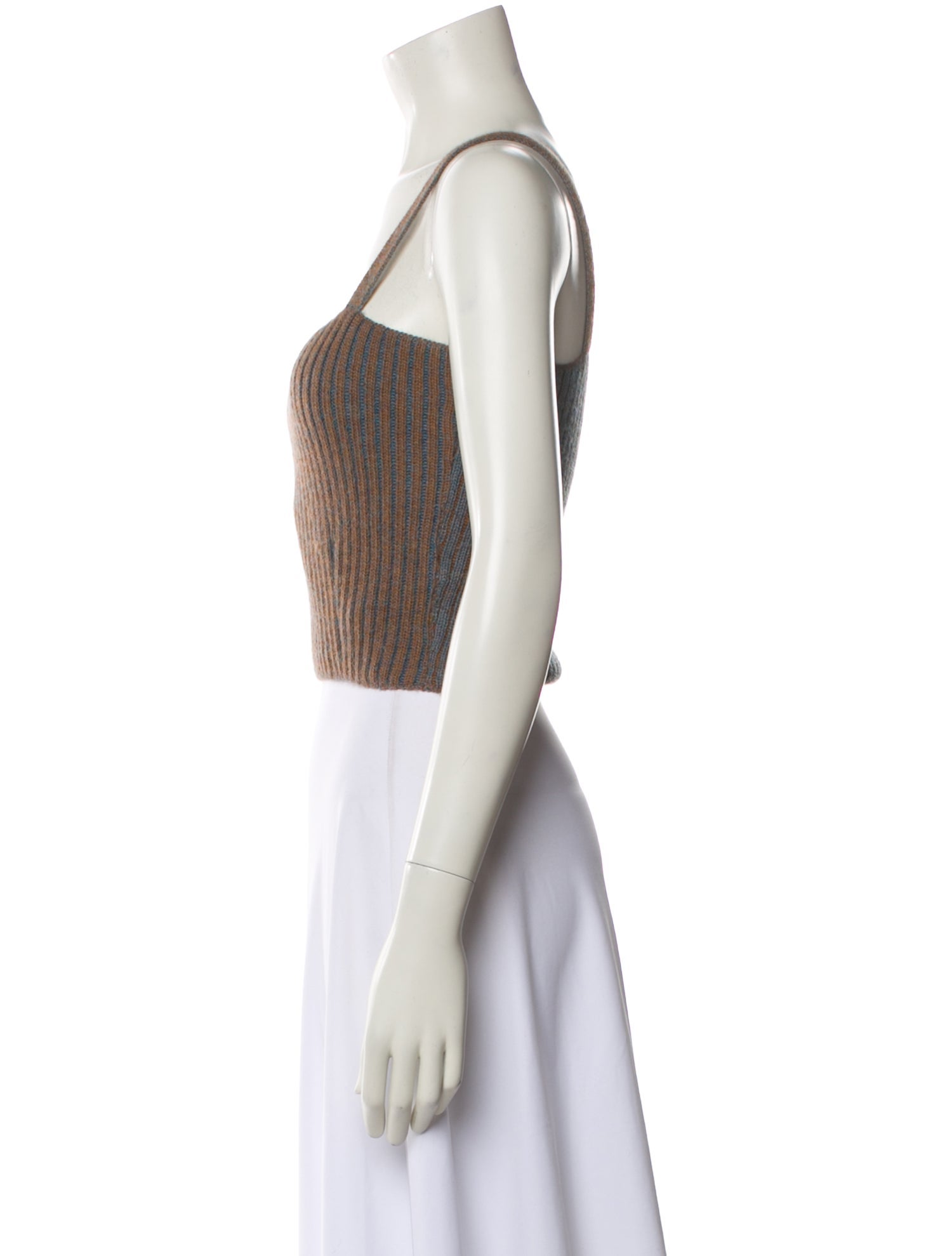 Eckhaus Latta Alpaca Square Neckline Crop Top