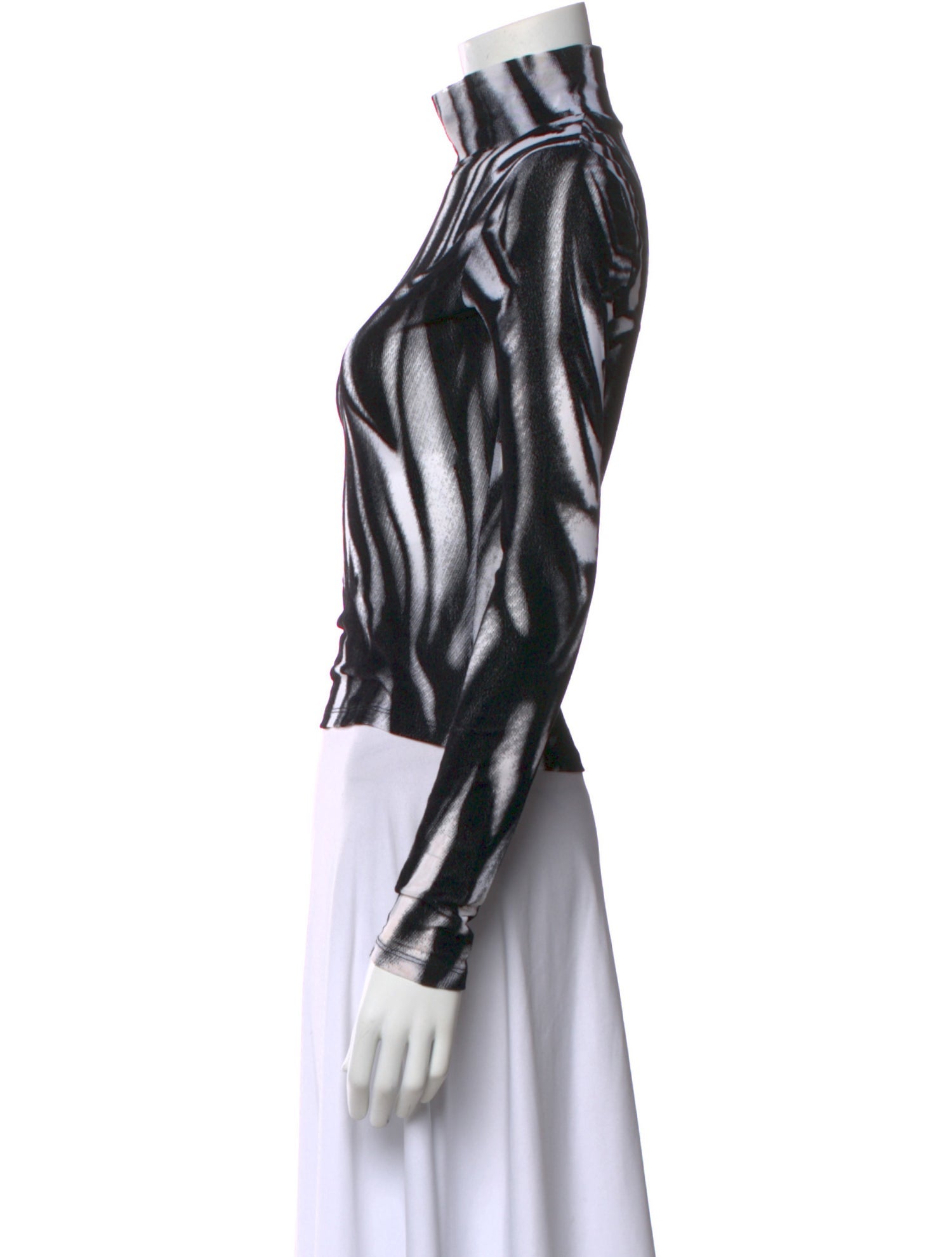 Eckhaus Latta Printed Mock Neck Top