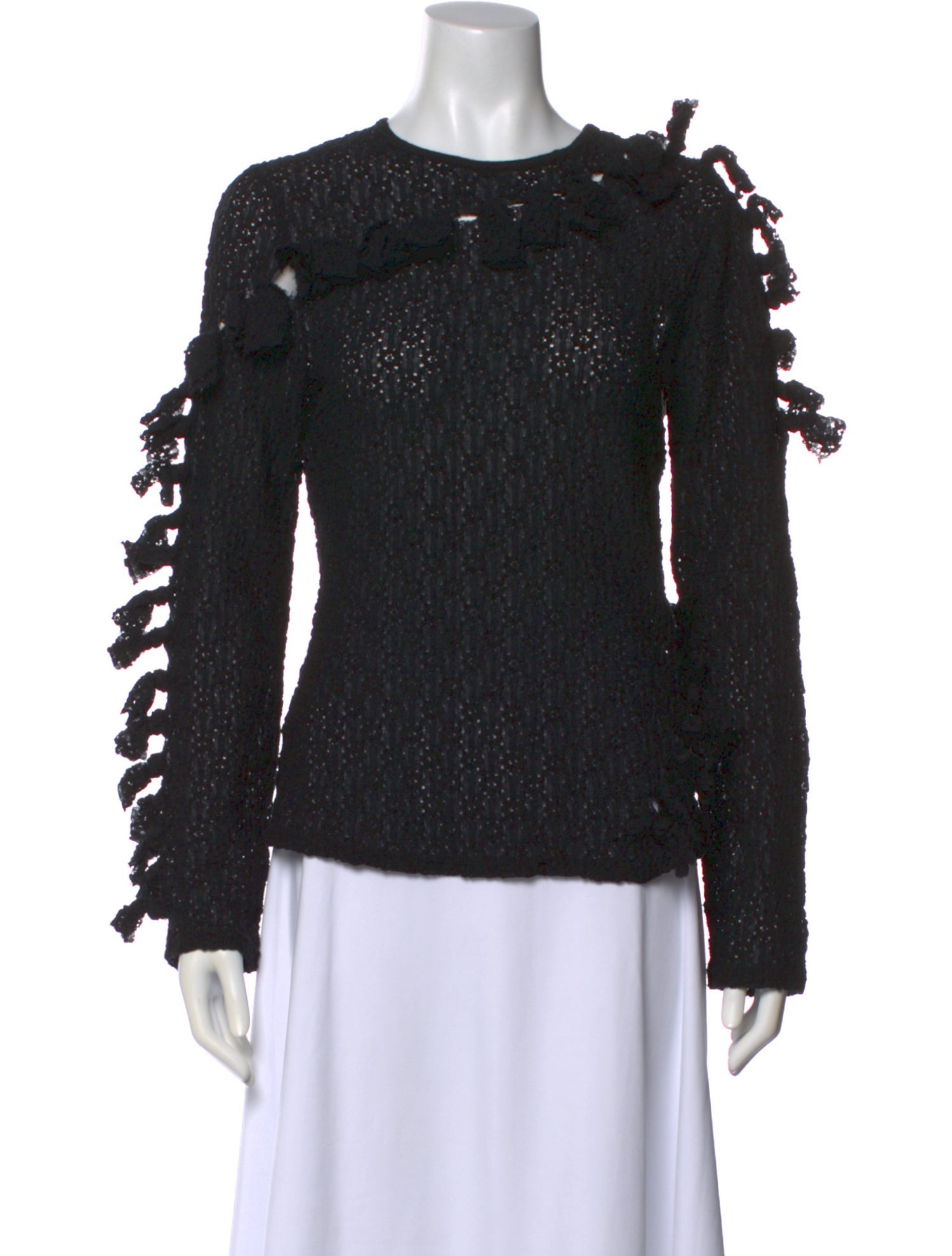 Eckhaus Latta Crew Neck Long Sleeve Blouse w/ Tags