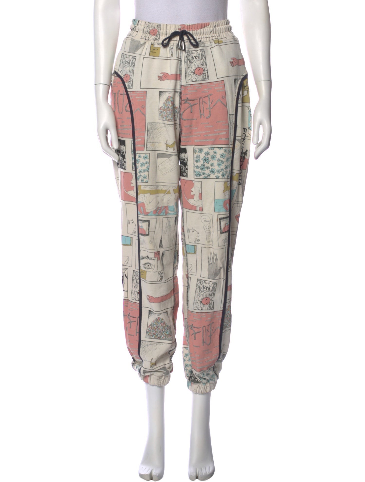 Eckhaus Latta Printed Skinny Leg Pants