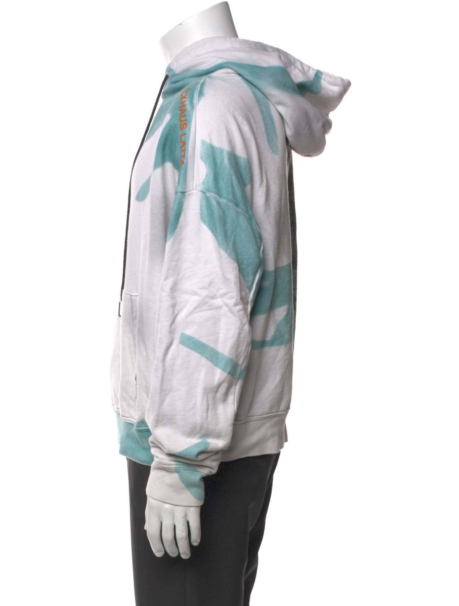 Eckhaus Latta Graphic Print Crew Neck Hoodie