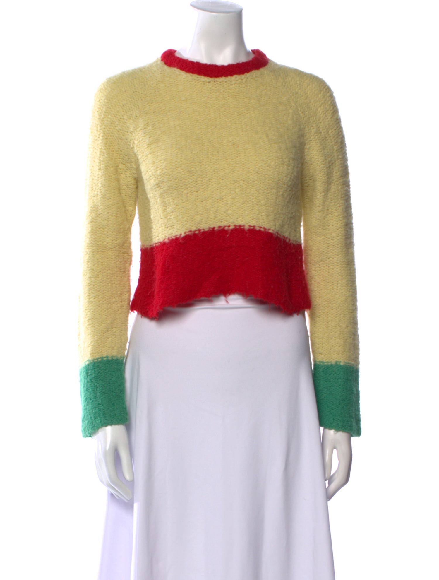 Eckhaus Latta Alpaca Colorblock Pattern Sweater