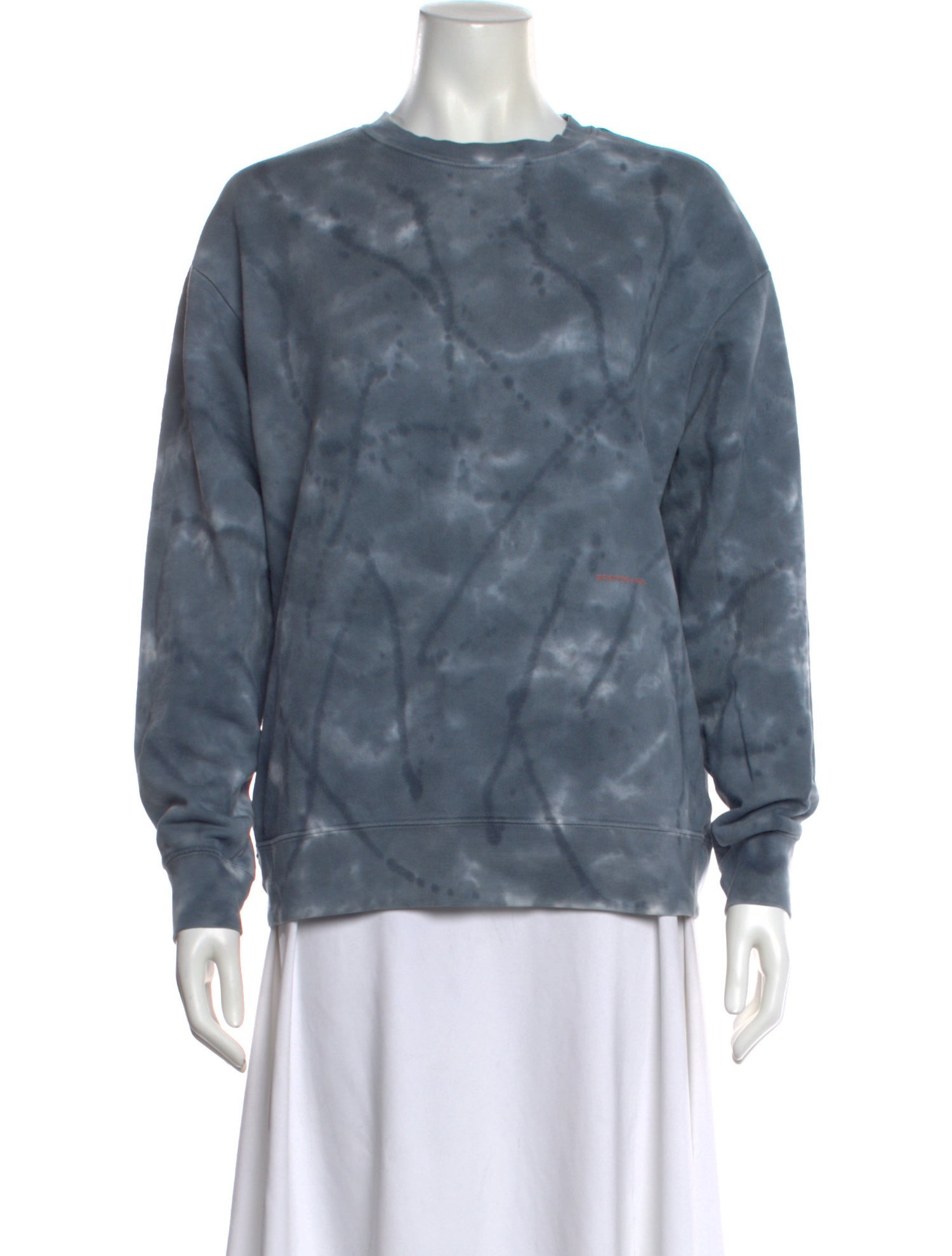 Eckhaus Latta Tie-Dye Print Crew Neck Sweatshirt