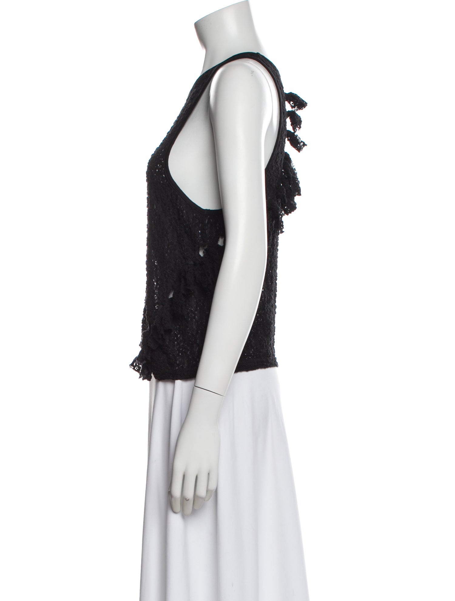 Eckhaus Latta Crew Neck Sleeveless Top