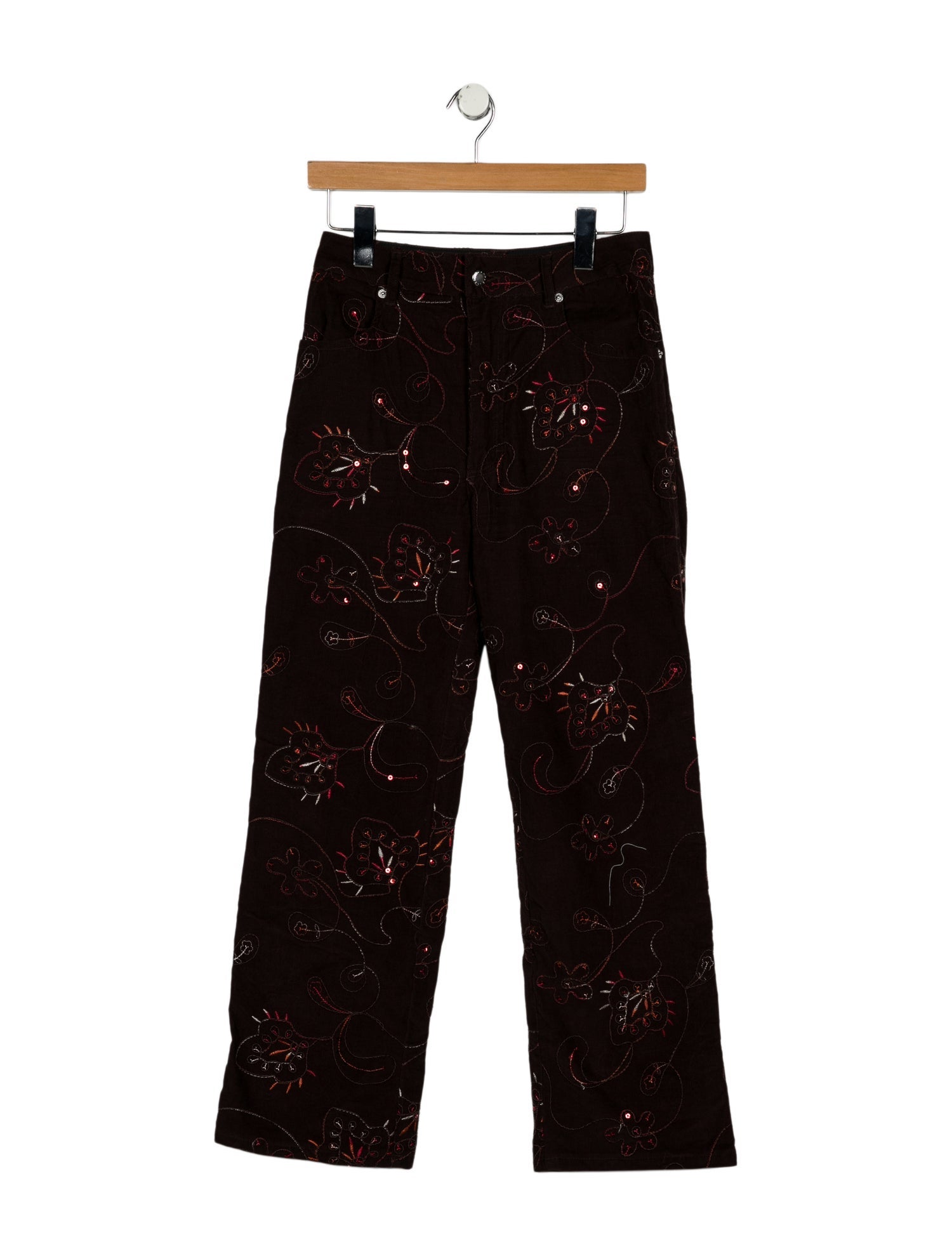 Eckhaus Latta High-Rise Wide Leg Jeans