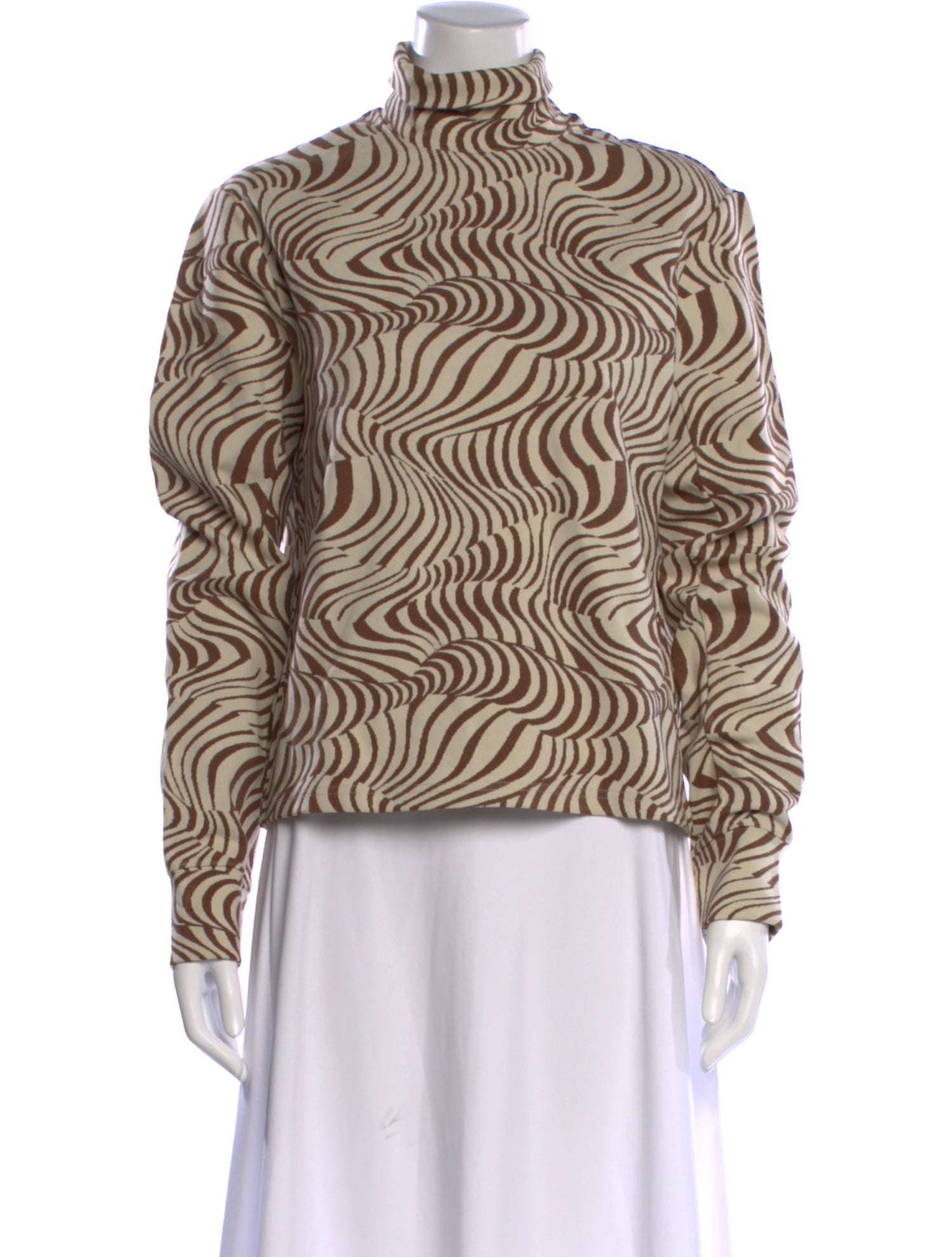 Eckhaus Latta Patterned Turtleneck Top w/ Tags